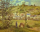 Landscape at Chaponval by Camille Pissarro